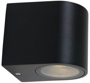 Logan - wandlamp rond - zwart