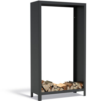 LOGG houtopslag 100 x 40 x 180 cm zwart