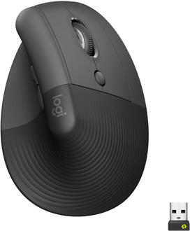 Logitech draadloze muis Lift Ergo Rechtshandig (Zwart)