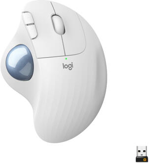 Logitech draadloze muis M575 ERGO (Wit)