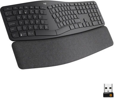 Logitech ergonomisch draadloos toetsenbord K860 (Zwart)
