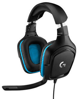 Logitech G432 7.1 Surround Sound Wired Gaming Headset Headset Zwart