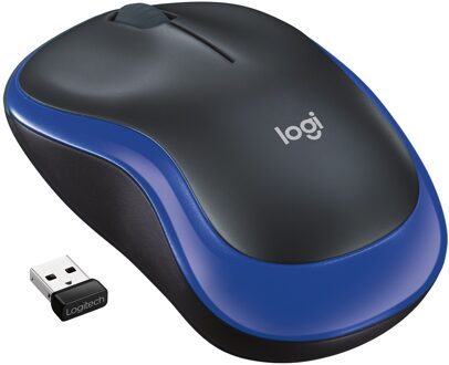 Logitech M185 Draadloze Muis Muis Blauw