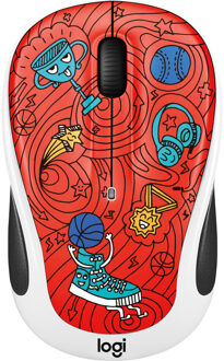 Logitech M238 Doodle Wireless Mouse - Champion Coral Multikleur