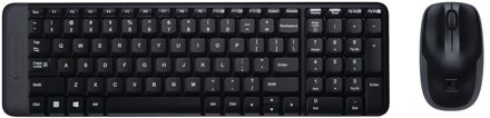 Logitech MK220 Wireless Combo (Qwerty) Toetsenbord Zwart