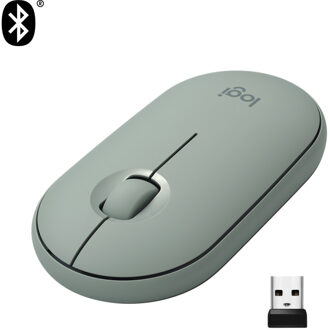 Logitech Pebble M350 Draadloze Muis Groen