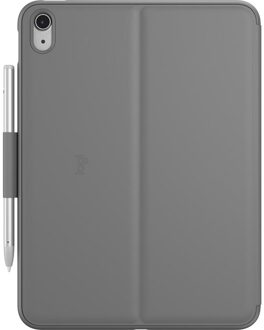 Logitech Slim Folio tablet toetsenbord iPad (10e gen) (Grijs)