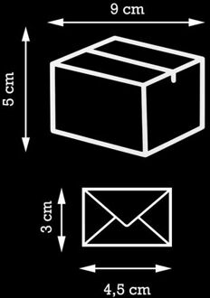 Logixbox Pakketbrievenbus Voordeelset Brievenbussticker Icoon Enveloppe + Pakket