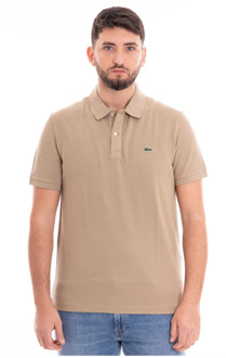 Logo Applique Slim-Fit Poloshirt Lacoste , Brown , Heren - 2Xl,Xl,L,M,S