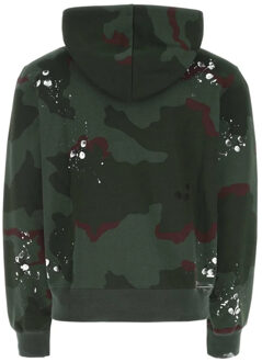 Logo Camo Groene Hoodie