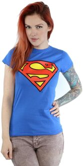Logo dames T-shirt blauw - XXL