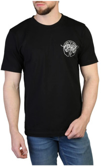 Logo Katoenen T-shirt Lente/Zomer Mannen Off White , Black , Heren - S,Xs