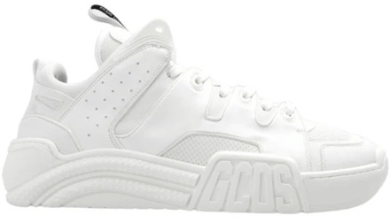 Logo Mesh Sneakers Witte Rubberen Zool Gcds , White , Dames - 36 EU