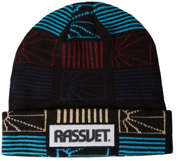 Logo patch beanie hoed Rassvet , Black , Heren - ONE Size
