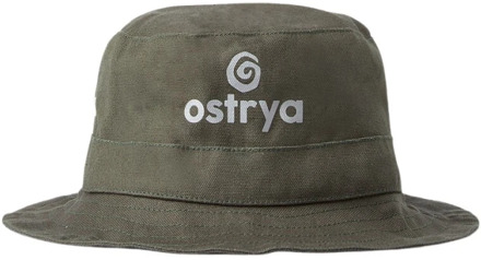 Logo Print Bucket Hat Ostrya , Green , Heren - ONE Size