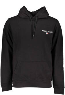 Logo Print Hoodie - Zwart Tommy Jeans , Black , Heren - Xl,L