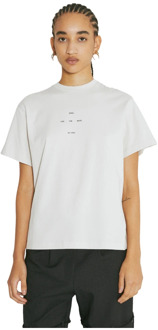 Logo Print Katoenen T-Shirt Song for the Mute , White , Dames - Xl,L,M,S