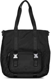 Logo Shopper - Stijlvolle Tote Bag voor modebewuste vrouwen Ami Paris , Black , Dames - ONE Size