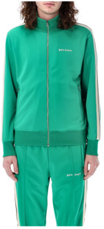 Logo Track Jacket Classic Style Palm Angels , Green , Heren - L,M