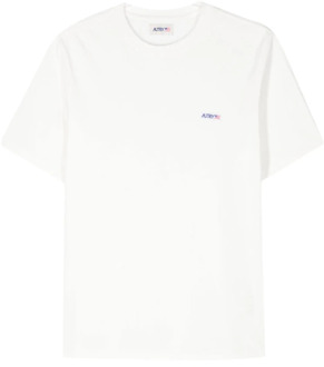 Logo Wit T-Shirt Autry , White , Heren - Xl,L,M,S
