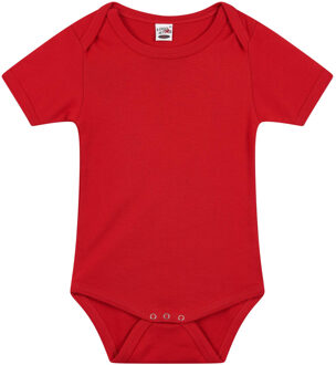 Logostar Basic rompertje voor babys - rood - katoen - 240 grams - baby kleding - kraamcadeau
