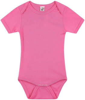 Logostar Basic rompertje voor babys - roze - katoen - 240 grams - baby kleding - kraamcadeau 68 (4-6 maanden)