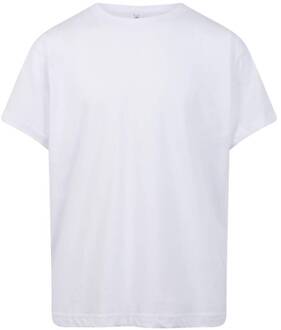 Logostar Jongens basic t-shirt - Kleur: Wit, Maat: 116