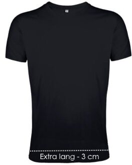 Logostar T-shirt xtra lang - Kleur: Zwart, Maat: XS