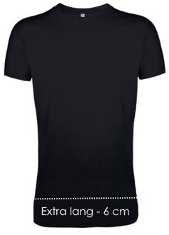 Logostar T-shirt XXtra lang - Kleur: Zwart, Maat: XS