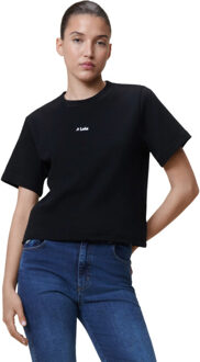 LOIS Cherry tee black white logo Zwart - S