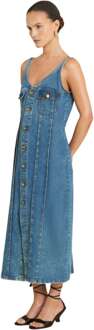 LOIS Kenya dress soft amazon jeans Blauw - M