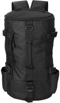 Lokken Aas Draagtassen Cilindrische Hengel Grote Vistuig Visgerei Rugzak Compressie Weerstand Outdoor Vissen zwart