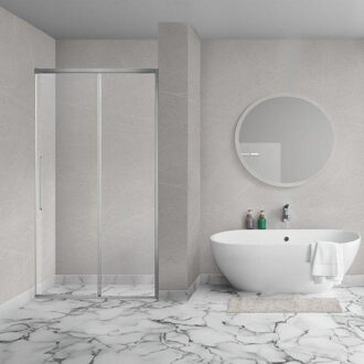 Lokla Linea nisdeur - 100x200cm - incl. montageset - geborsteld rvs R-MB-LC100-SCX Acier inoxydable brossé