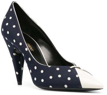 Lola pumps met stippenprint Blauw