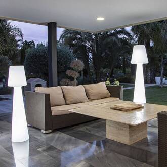 Lola vloerlamp hoogte 110 cm daglicht wit