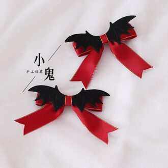 Lolita Halloween Kleine Dingen Heks Bolhoed Broche Side Clip Bat Wing Little Devil Een Paar Hairclips hand Manchet 7 vis Mouth Clip