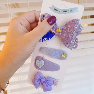 Lolita Meisje Vrouwen Haar Pin Vanille Melk Thee Stijl Gehaakte Breien Strik Haar Clip Set D542 kleur 2