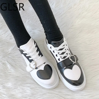 lolita sneaker Women Vulcanized Shoes Young Gilrs Mixed Color Woman Flat Sneakers Breathable Female LaceUp Shoes Casual Footwear