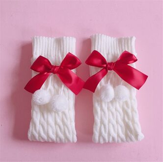 Lolita Strik Jk Uniform Slouch Sokken Losse Laarzen Effen Kleur Knit Winter Beenwarmers Sokken Foot Warming Cover D582 rood