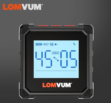 LOMVUM Digital Inclinometer Level Protractor Magnetic Electronic Level Spirit Box 360 Degree Mini Electronic Digital Protractor