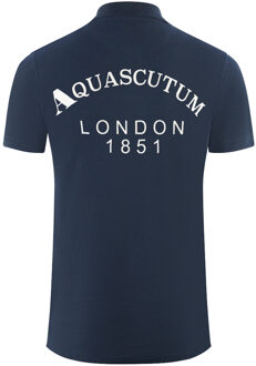 London 1851 Navy Blue Polo Shirt Blauw
