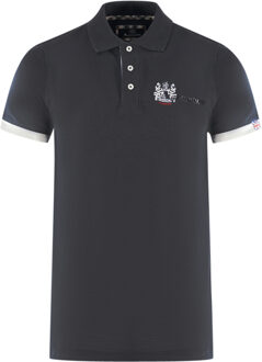 London Aldis Black Polo Shirt Zwart