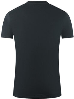 London Aldis Brand Logo On Chest Black T-Shirt Zwart - S