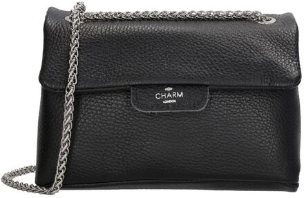 London Anna Shoulderbag black damestas Zwart - H 14 x B 21 x D 7 cm