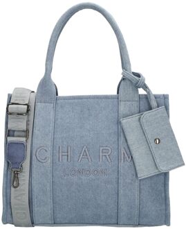 London Bond Shopper lightblue damestas Blauw - H 27 x B 34 x D 15 cm