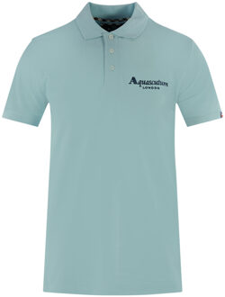 London Classic Light Blue Polo Shirt - maat M Blauw