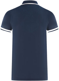 London Embroidered Badge Navy Blue Polo Shirt - maat M Blauw