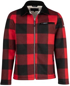 London Houthakkers Fleece Jas Lumberjack - Teddy Vest - Maat 2xl - Rood