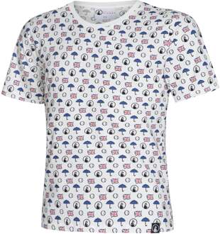 London Statement T-shirt Heren-Wit,Veelkleurig - XS,S,M,L,XL,XXL