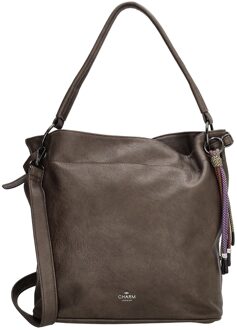 London Tottenham Shopper darkbrown Damestas Bruin - H 35 x B 30 x D 15